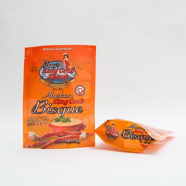 Los bolsos del envase de plástico de 105 micrones 16OZ se levantan las bolsas para el acondicionamiento de los alimentos 1