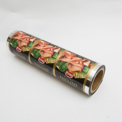 Salchicha de empaquetado Ham Meat Pieces Seal de EVOH VMPET Tray Printed Lidding Film Food
