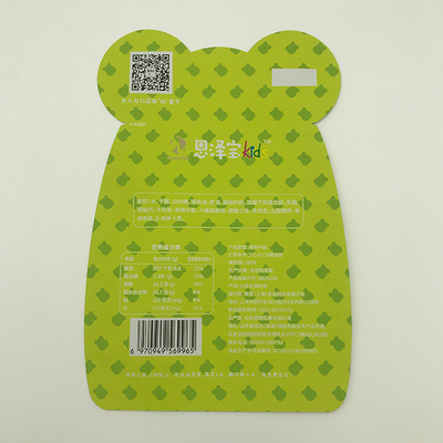 la bolsa formada de encargo de la cremallera de las bolsas de plástico de 80g VMPET cortó con tintas