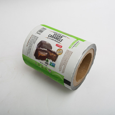 carrete de película de empaquetado laminado impreso plástico del abrigo de la comida de 250m m 1.8oz PE