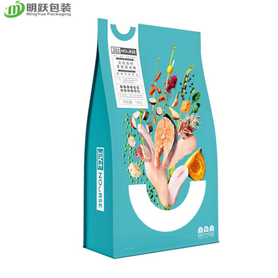 perro reciclable inferior plano de empaquetado del bolso del alimento para animales de 1.6kg 1.8kg con la cremallera