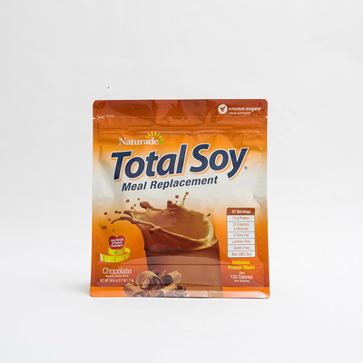Parte inferior plana de la cremallera de la prenda impermeable VMPET de la cerradura de la bolsa derecha brillante que se puede volver a sellar de las bolsas de plástico