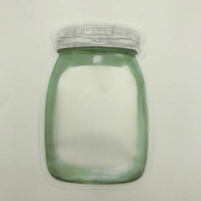 De encargo disponible PET12 formada empaqueta la bolsa de la cremallera del plástico transparente 80g
