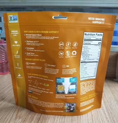 La aduana reciclable 100% del acondicionamiento de los alimentos de la bolsa del PE 7.9OZ imprimió bolsos que se puede volver a sellar de la comida