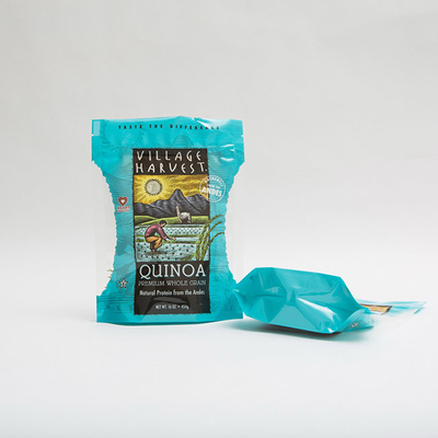 la quinoa de 10oz PET12 siembra bolsos del acondicionamiento de los alimentos con la impresión clara del fotograbado de la ventana