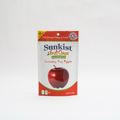 1OZ Apple seco Chips Stand Up Pouch Bag con el empaquetado de encargo del bolso de la cremallera de la cerradura de la cremallera