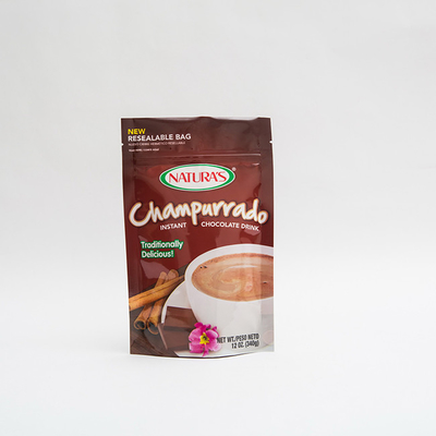de 340g Champurrado del levantar bolso que embala inmediato de Hocolate de la bolsa con la cremallera