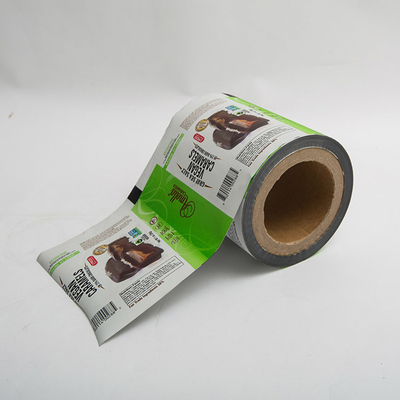carrete de película de empaquetado laminado impreso plástico del abrigo de la comida de 250m m 1.8oz PE