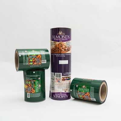 Carrete de película plástico del abrigo de la película del acondicionamiento de los alimentos de la almendra 0.63OZ Logo Printed