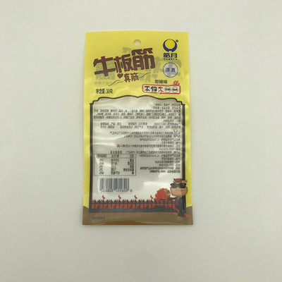 bolsa lateral del sello tres transparentes de Rib Food Packaging Bags CPP de la carne de vaca 30g