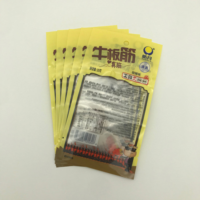 bolsa lateral del sello tres transparentes de Rib Food Packaging Bags CPP de la carne de vaca 30g