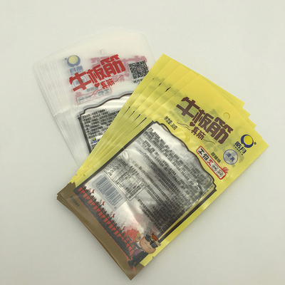 bolsa lateral del sello tres transparentes de Rib Food Packaging Bags CPP de la carne de vaca 30g