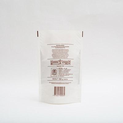 Bolsos de empaquetado del café superficial brillante sin el bolso de café de la cremallera 250g