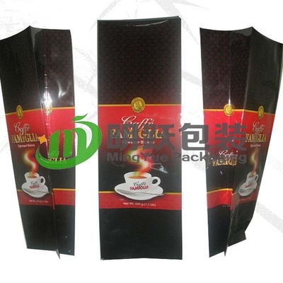 Bolsos impresos de encargo de la hoja del café PET12 del sello 500g del patio con la válvula y Tin Tie de aire