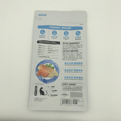 Bolso lateral inferior plano PET12 Cat Food In Recyclable Packaging del escudete 1.5kg de 280 X de 210M M