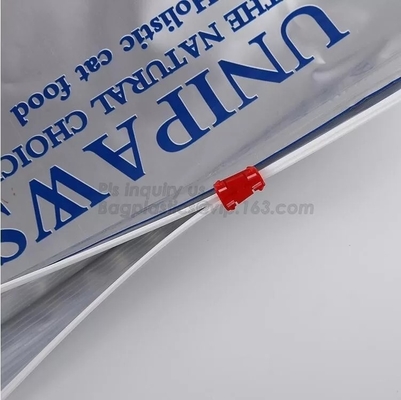 Bolso de empaquetado del alimento para animales brillante brillante 10kg para la cerradura de la cremallera del escudete del lado del sello del patio de la comida de perro